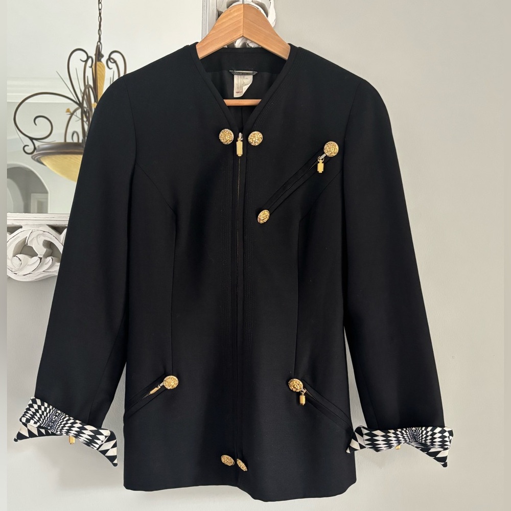 ✨Vintage Gianni Versace Couture Black Wool Blazer✨